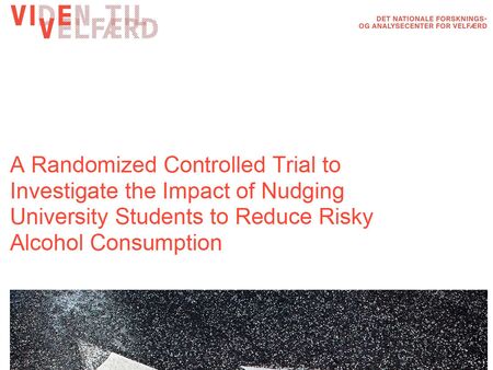 rapport Vive om alkohol